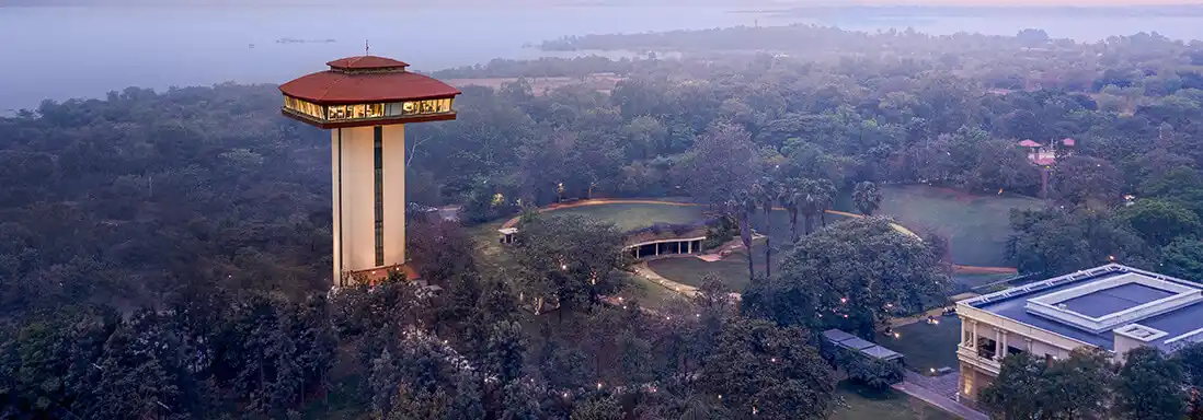 Cozy dining space in a luxury resort