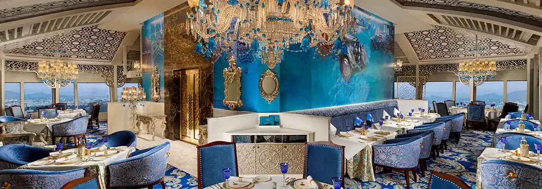 Cozy dining space in a luxury resort