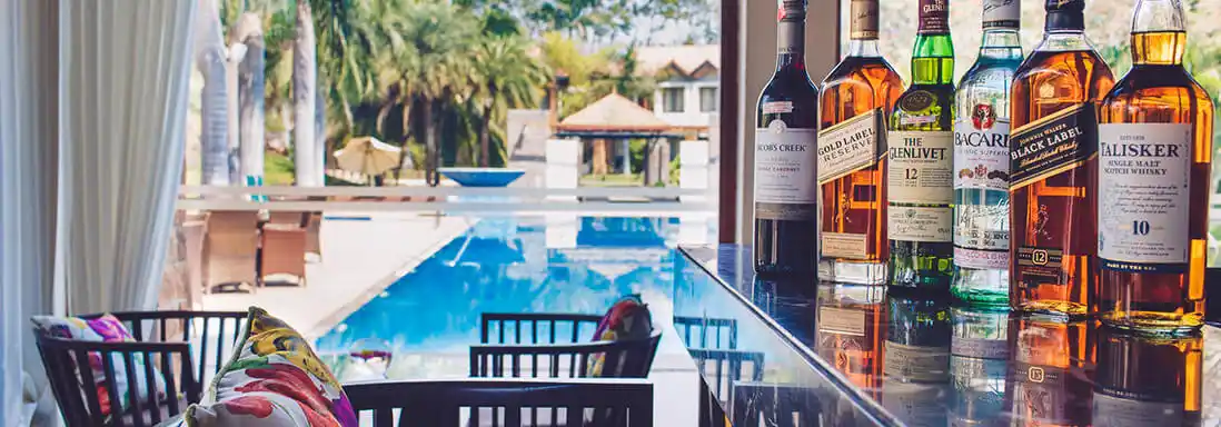 Cozy dining space in a luxury resort