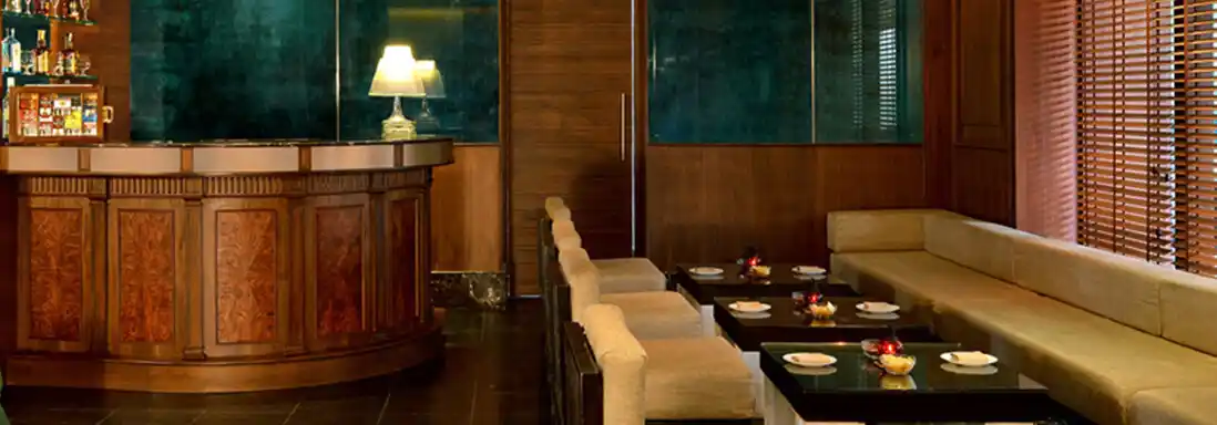 Cozy dining space in a luxury resort